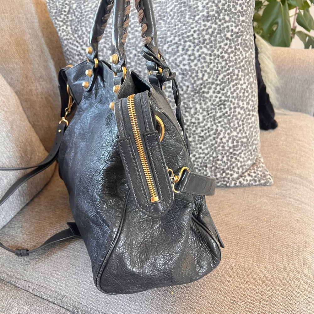 Balenciaga Classic 12 Gold Hardware Gray Velo City Bag - Picture 3 of 12